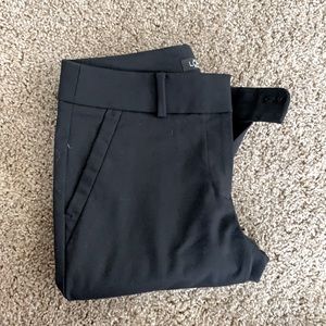 Loft Marissa Skinny Black Slacks